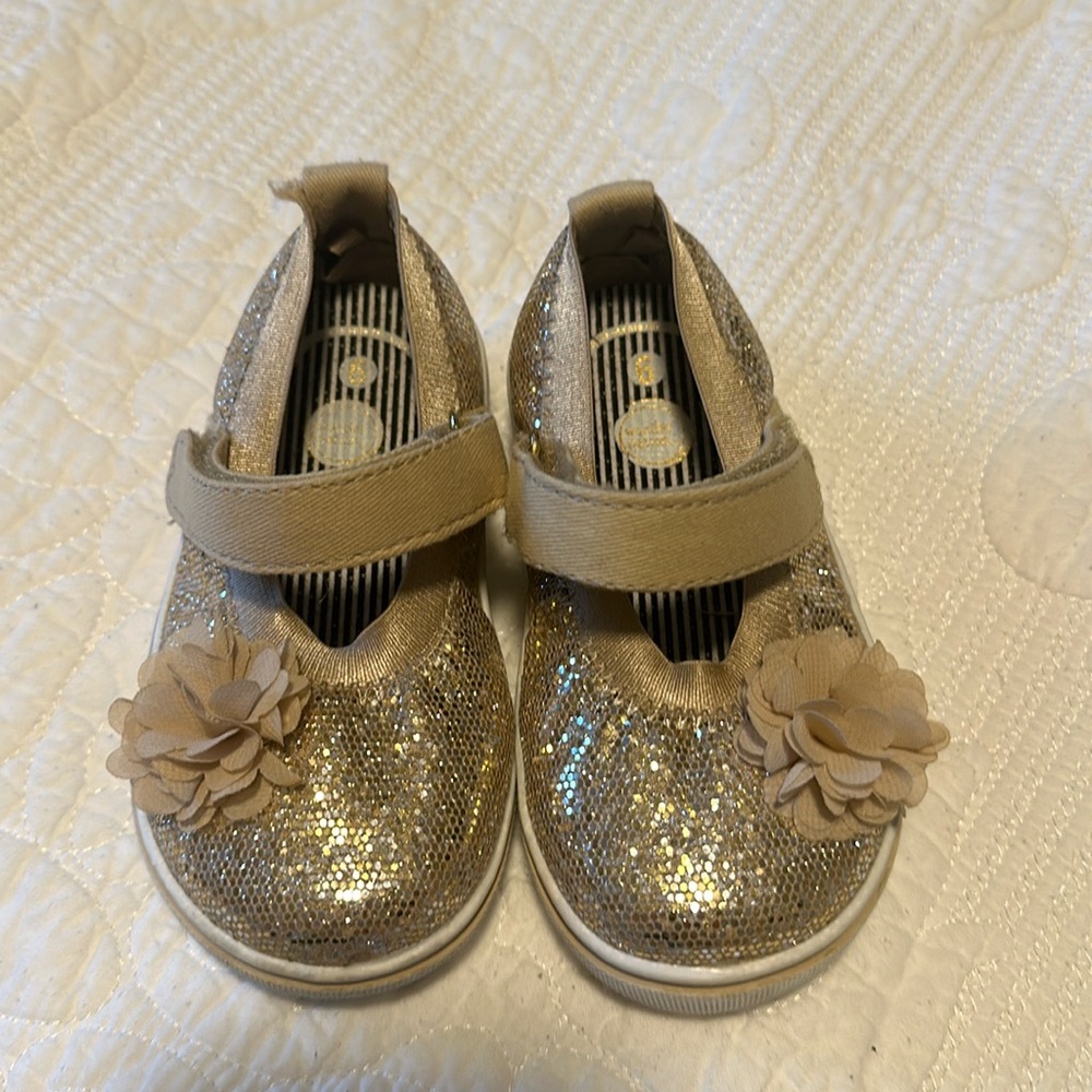 Gold Sequin Toddler Shoes